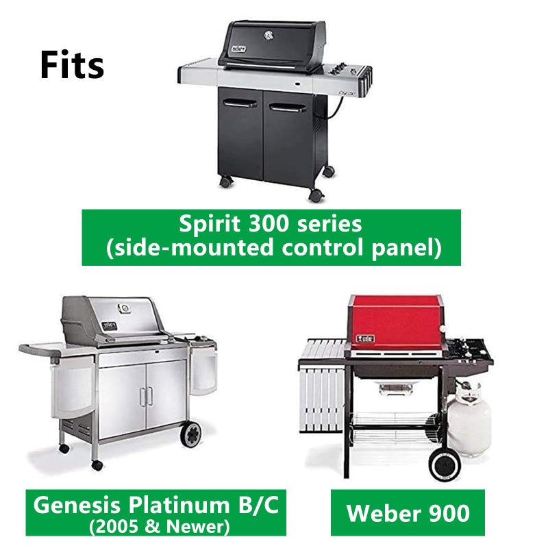 Hongso 17.4" Porcelain Steel Grill Grates for Weber Spirit E-310 E-320, Spirit S-310 S-320, Spirit 700, Weber 900, Genesis Silver B/C 8133, Genesis 1000-5000 with Side Control Panel, 7525 7526 7527 - Image 3